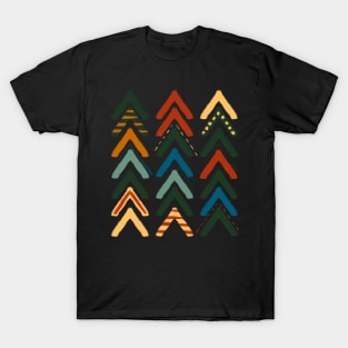 Abstract Shapes Triangle Aesthetic Painting T-Shirt